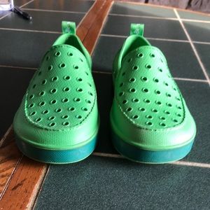 Boys size 2 plastic/rubber? shoes